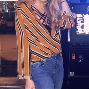 Burnt Orange lowcut top